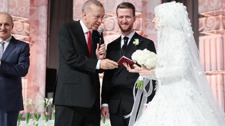 Cumhurbaşkanı Erdoğan yeğeninin nikah törenine katıldı