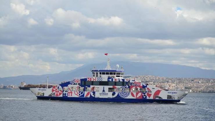 İzmirde arabalı vapur seferleri kuvvetli rüzgar nedeniyle iptal edildi