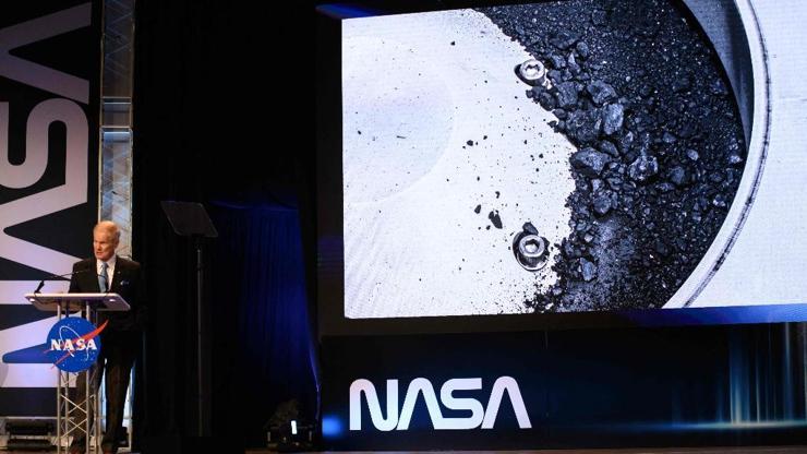 İlk bulgular açıklandı NASA, Bennu asteroidinden gelen örnekleri sergiledi