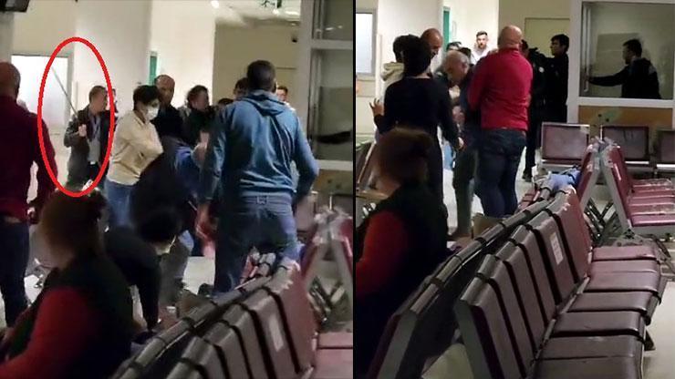 Yer: Ankara Korku dolu anlar: Acil serviste bıçakla saldırdı...