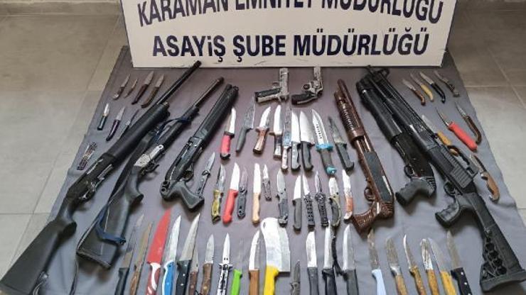 Karamanda polisin denetiminde 7 bin 990 kişinin güvenlik kontrolü yapıldı