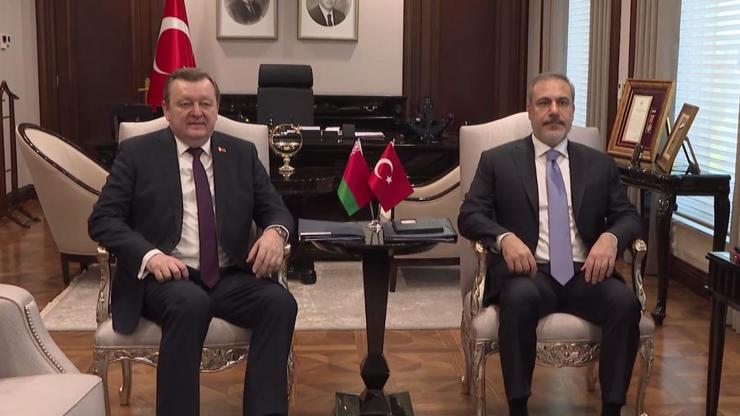 Bakan Fidan, Belaruslu mevkidaşı ile görüştü