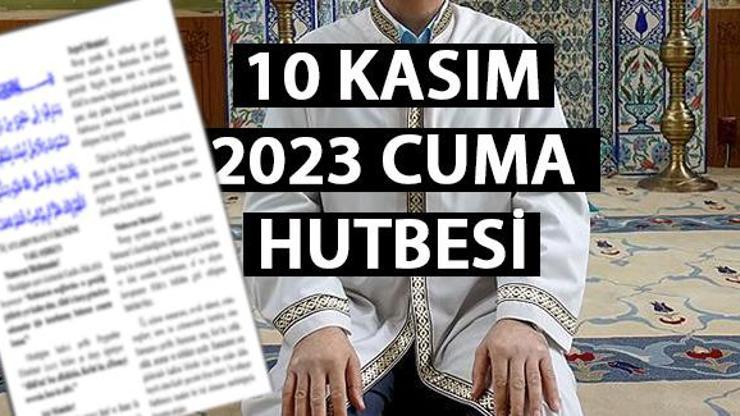 Cuma hutbesi Diyanet 10 Kasım 2023 Cuma hutbesinde müminliğe yer verdi