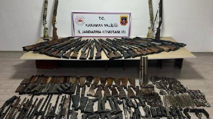 Karamanda kaçak silah ticareti: 1 gözaltı
