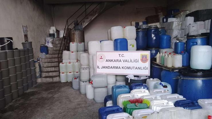 Ankarada 15 ton sahte deterjan ele geçirildi
