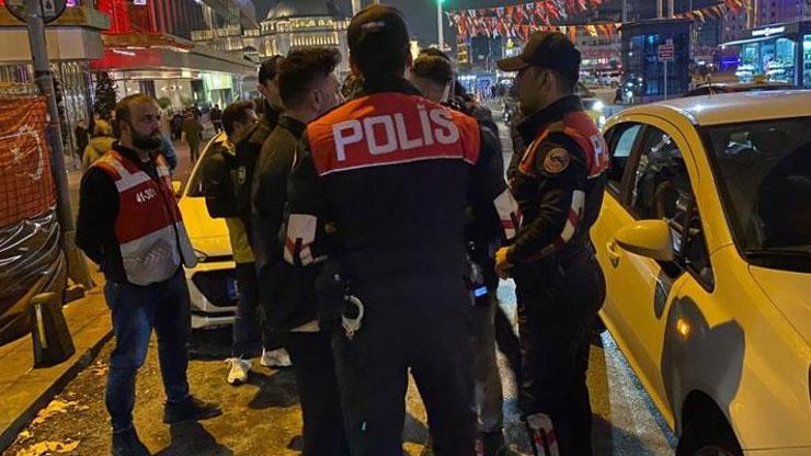 Taksimde helikopter destekli huzur uygulaması