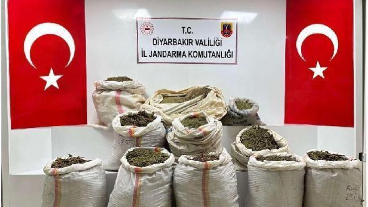 Diyarbakır’da 296 kilo esrar ele geçirildi