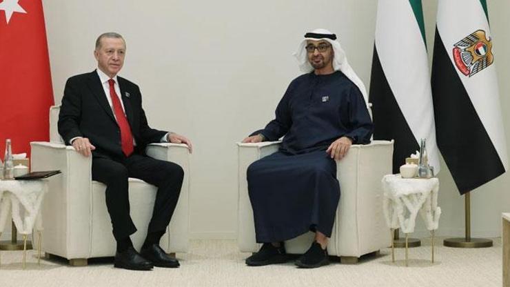 Cumhurbaşkanı Erdoğan, BAE Devlet Başkanı ile görüştü