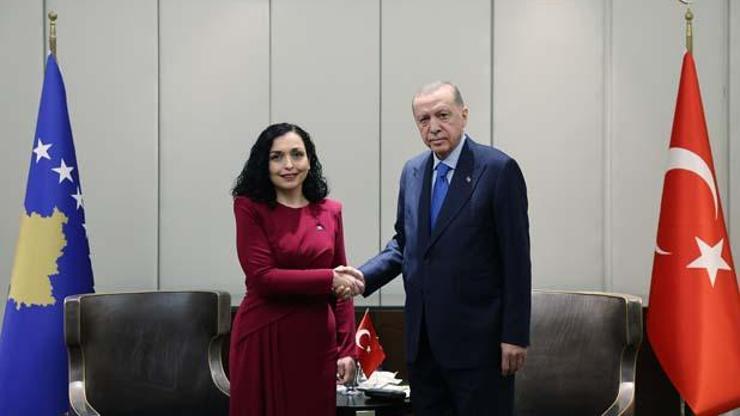 Cumhurbaşkanı Erdoğan, Kosova Cumhurbaşkanı ile görüştü