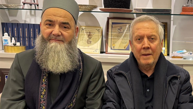 Cübbeli Ahmet Hoca, Eski Fenerbahçe Başkanı Aziz Yıldırımı Ziyaret Etti