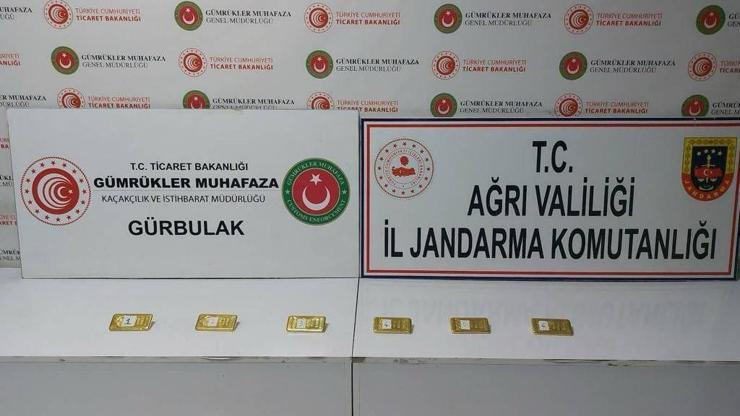 Ağrıda 11 milyon değerinde altın yakalandı