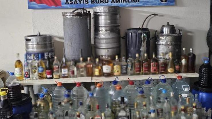 Çerkezköyde 140 litre sahte içki ele geçirildi