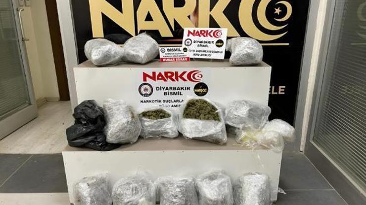 Bismil’de ‘dur’ ihtarına uymayan araçta 15 kilo uyuşturucuyla yakalanan şüpheli tutuklandı