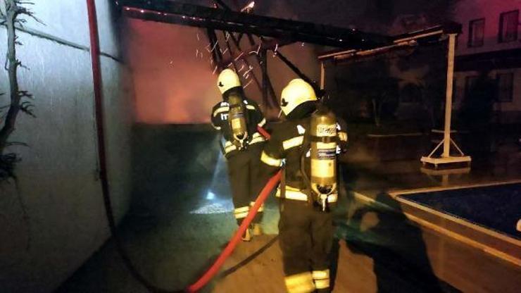 Bodrumda apart otelde yangın paniği