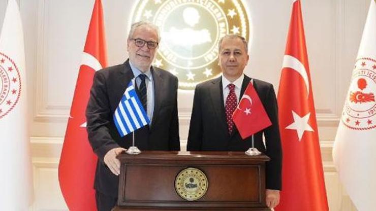 Bakan Yerlikaya, Yunanistan Denizcilik ve Ada Politikaları Bakanı Stylianides ile görüştü