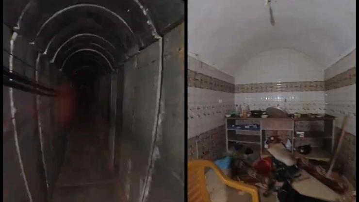 İsrail görüntüleri paylaştı: Rehineler bu tünelde miydi