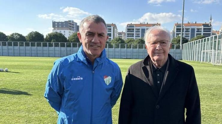 Bursasporun yeni hocası ilk idmanına çıktı