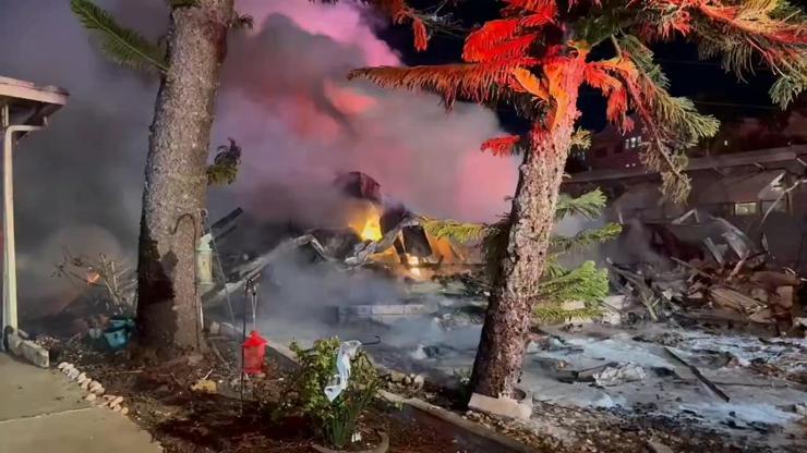 ABD’de küçük uçak karavan parkına düştü