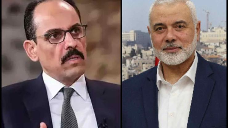 MİT Başkanı İbrahim Kalının İsmail Haniye ile görüşmesi dünyada manşet