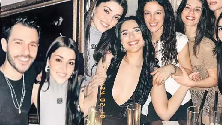 Hande Erçel sevgilisini kankalarıyla buluşturdu
