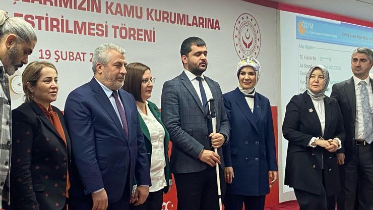 2 bin 392 engellinin kamuya ataması yapıldı