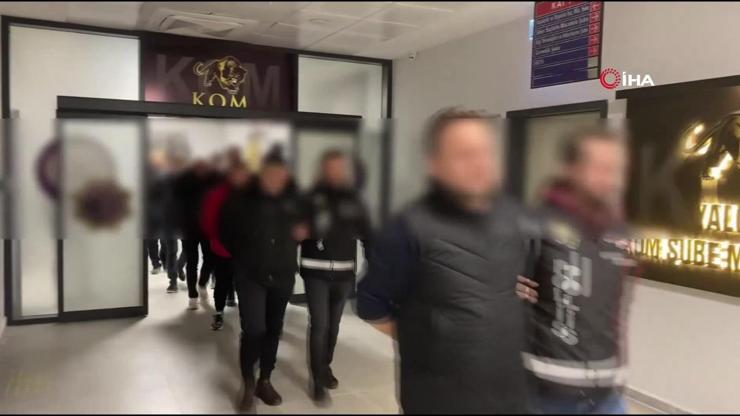 4 ilde suç örgütlerine darbe: Elebaşları dahil 8 şüpheli yakalandı