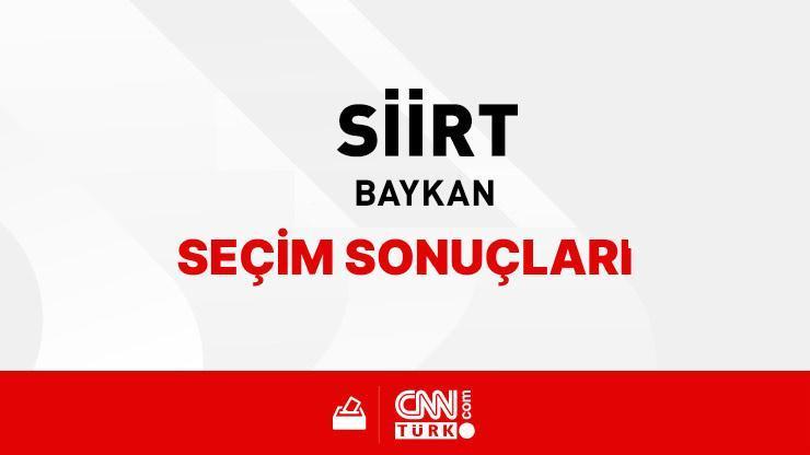 Siirt Baykan Seçim Sonuçları 2024 - Siirt Baykan Kim Kazandı