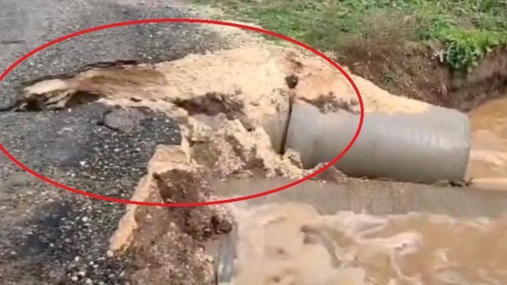 Diyarbakırda sağanak; dere taştı, yol çöktü, tarlalar su altında kaldı