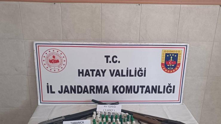Hatay’da uyuşturucu ve ruhsatsız silah operasyonu