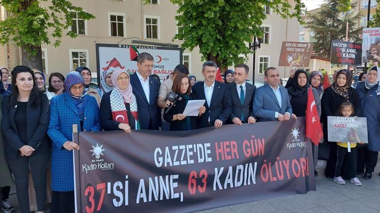 AK Parti Tokat Kadın Kolları Başkanlığı’ndan İsrail’e tepki