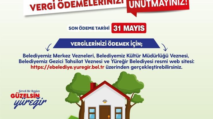 Yüreğir Belediyesinden vergi çağrısı