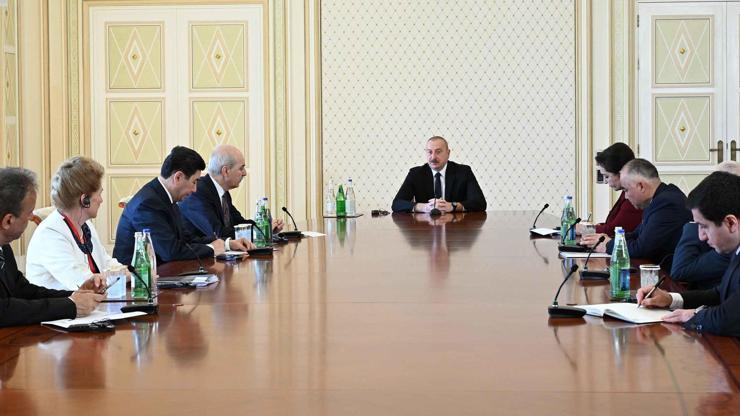 Aliyev, TBMM Başkanı Kurtulmuş’u kabul etti