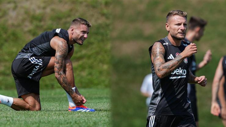 Beşiktaşın yeni transferi Ciro Immobile, antrenmanlara başladı