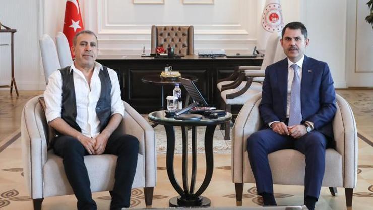 Bakan Kurum, Haluk Levent ile buluştu