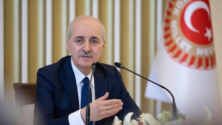 Kurtulmuş: Savaş suçlularının yeri meclis kürsüleri değil, sanık sandalyesidir
