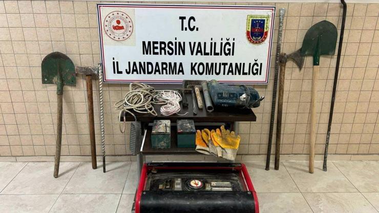 Mersin’de define arayanlara suçüstü; 11 gözaltı