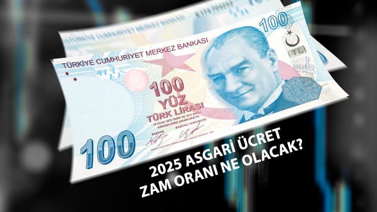 2025 ASGARİ ÜCRET | Zam oranı ne olacak Asgari ücret zammı yüzde kaç bekleniyor