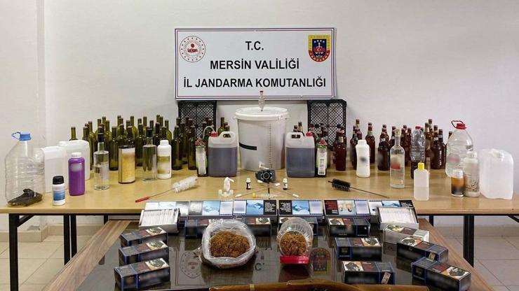Mersin’de sahte içki operasyonu