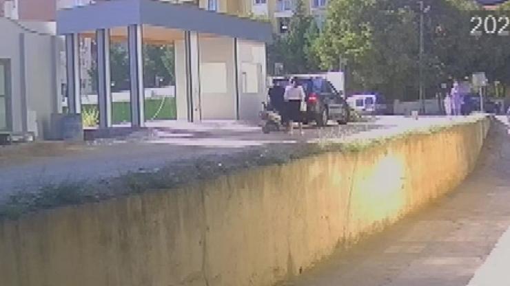 İstanbul- Kartalda yolda yürüyen kadına çarpıp kaçtı; kaza kamerada