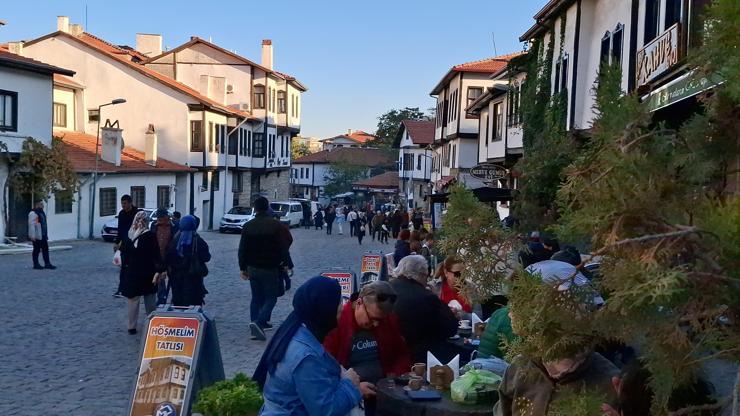 Başkentin tarihi ilçesi Beypazarında hafta sonunda yoğunluk yaşandı