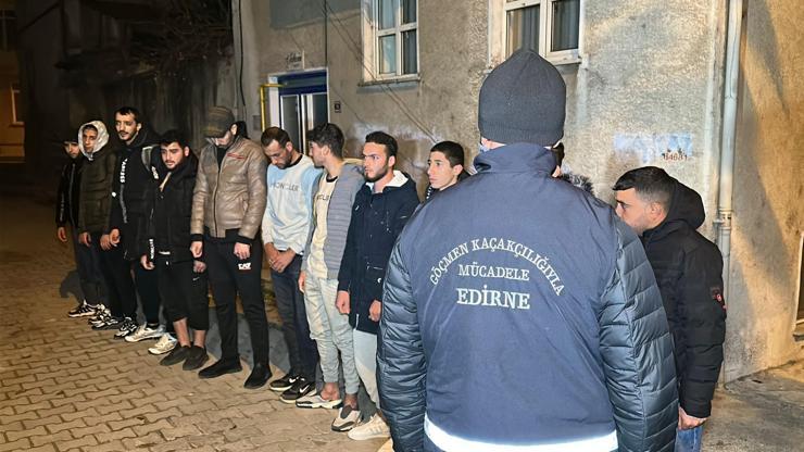 Edirne ve Tekirdağda 34 kaçak göçmen yakalandı