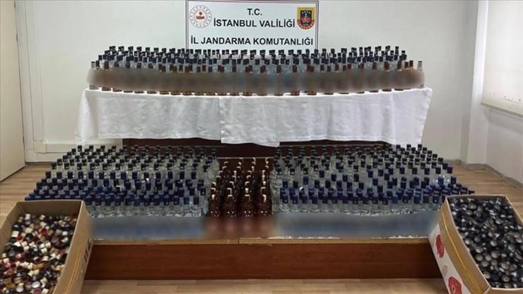Çengel-13 operasyonlarında 10 bin 600 litre sahte alkol ele geçirildi