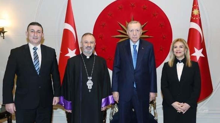 Cumhurbaşkanı Erdoğan, Vartan Kerabaydzar Kirakos Kazancıyanı kabul etti