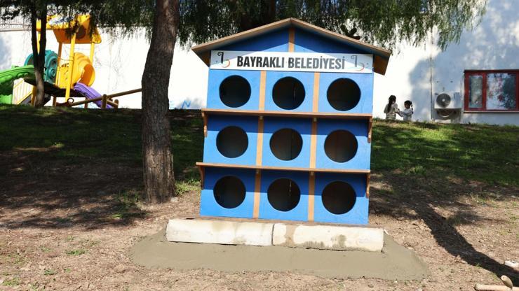 Bayraklıda sokak hayvanlarına 8 yeni yuva
