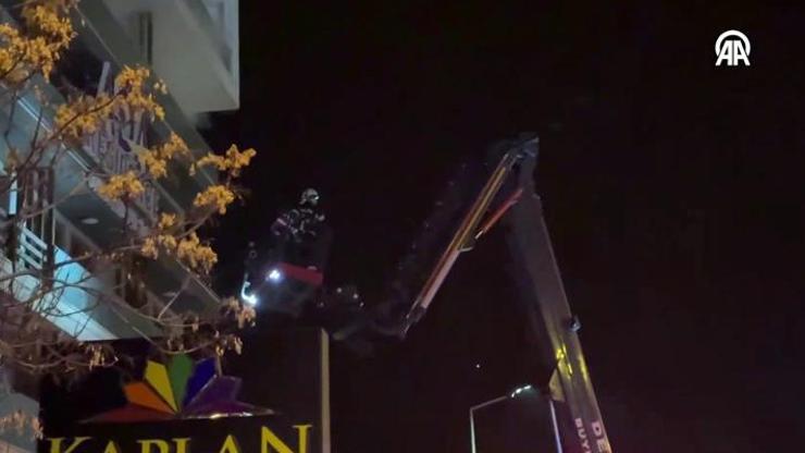 Son dakika haberi: Denizlide 7 katlı binada yangın