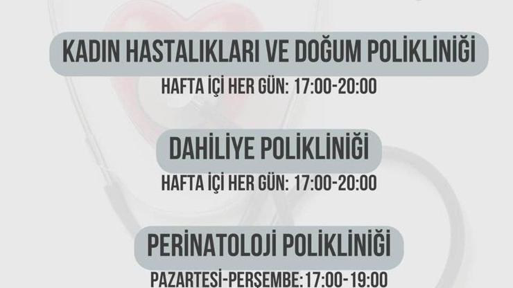 Hatay Eğitim ve Araştırma Hastanesinde mesai sonrası poliklinik hizmeti başladı