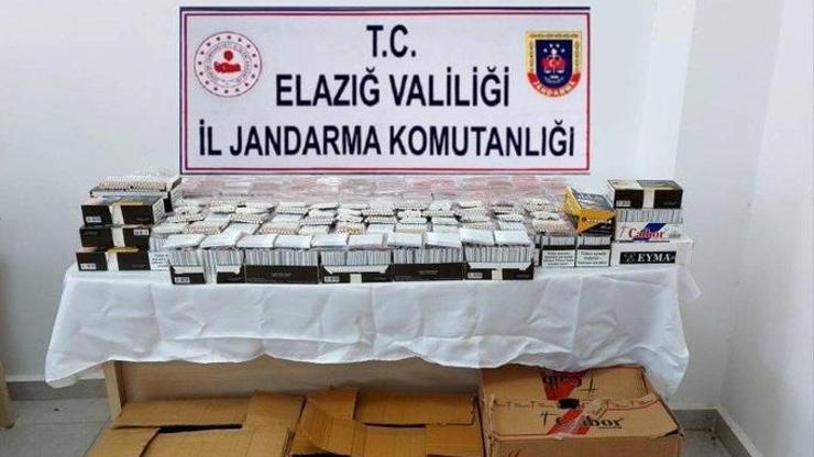 Elazığda kaçakçılık operasyonu; 16 bin dal bandrolsüz sigara ele geçirildi