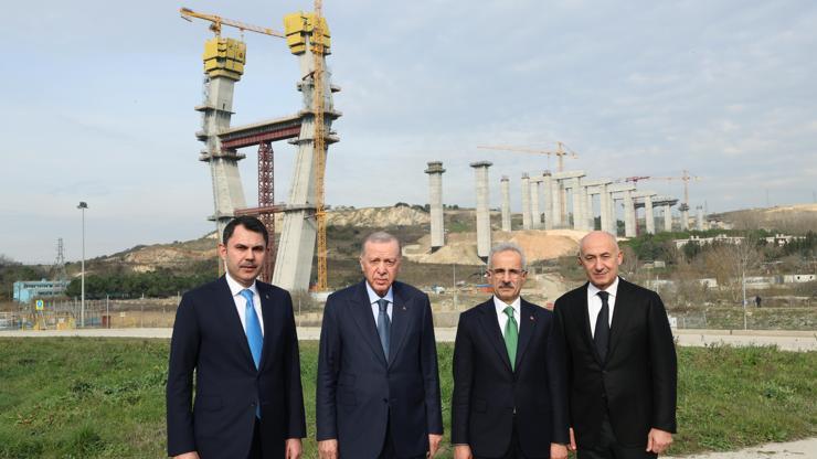 Cumhurbaşkanı Erdoğan, Başakşehir-Nakkaştepe Otoyolu şantiyesini ziyaret etti