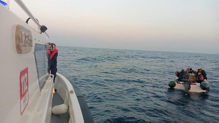 Balıkesirde 18 düzensiz göçmen yakalandı