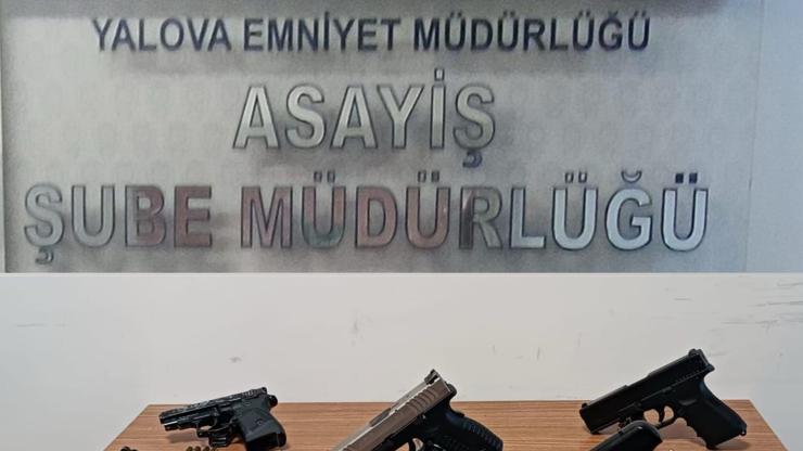 Yalovada ruhsatsız silah operasyonunda 12 gözaltı